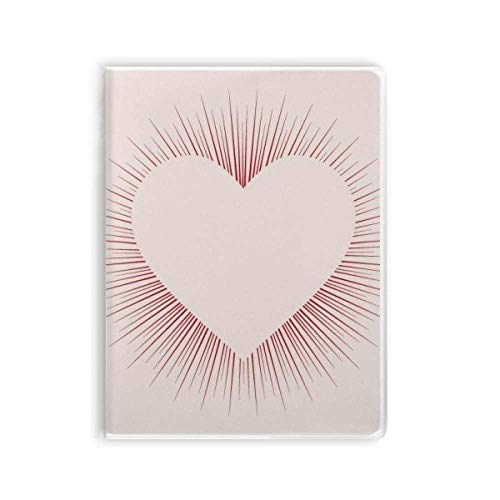 Journal intime en forme de cœur couverture souple carnet écriture