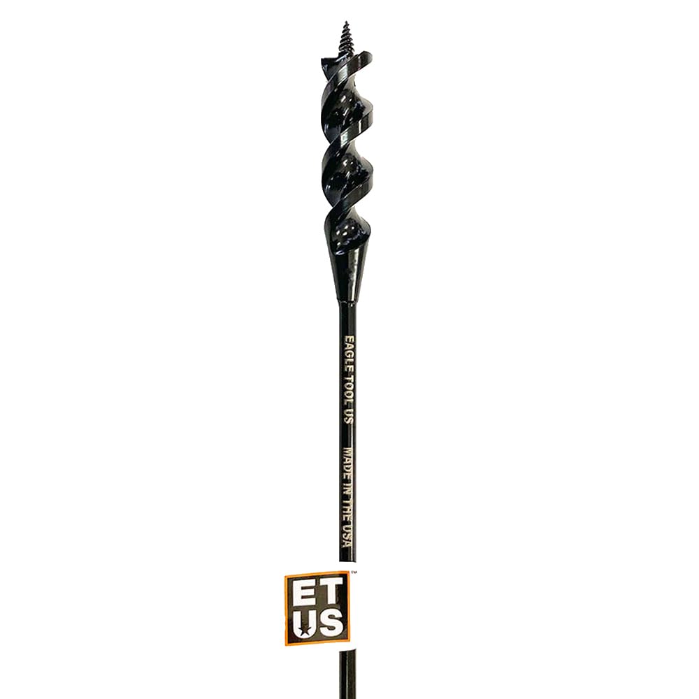 Made in The USA, Eagle Tool US EA10054 Flex Shank Installer Drill Bit, Auger Style, 1-Inch by 54-Inch, 1/4-Inch Shank