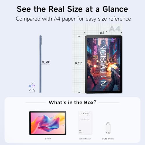 TCL TAB 10 Gen 4 Android Tablet, 10.1" FHD Display, 4+128GB - image 9