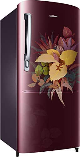 Image of Samsung 183 L, 3 Star, Digital Inverter, Direct-Cool Single Door Refrigerator (RR20C2723VF /NL, Urban Tropical Blue)