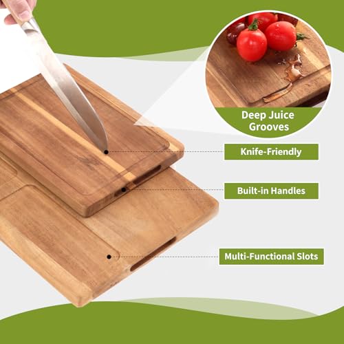 Set de Tablas Para Cortar de Madera Acacia 3 Piezas miniatura 5