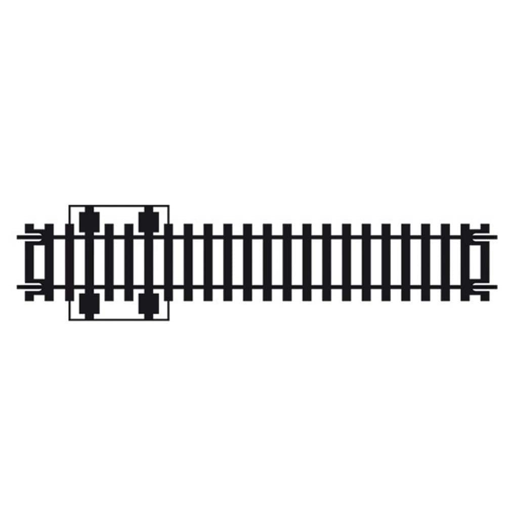 Hornby R618 OO Gauge Double Isolating Track - Extra Track Pieces for Model Railway Sets Model Train Track Pieces - Scale 1:76, Black