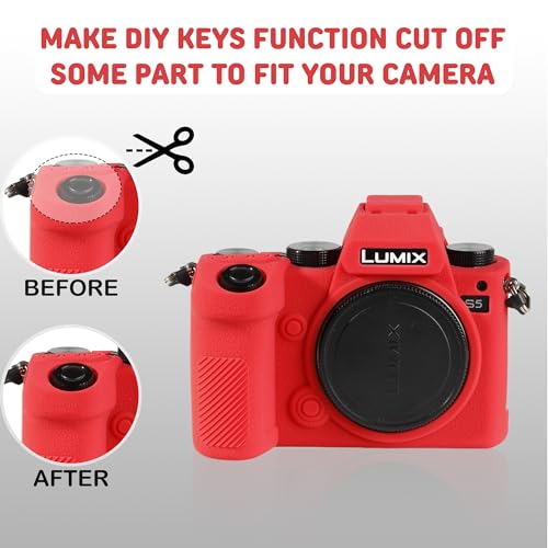 Funda de silicona para cámara Panasonic Lumix S5 miniatura 7