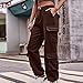 Womens Jeans Cargo Pants Baggy Parachute High Waisted Pants Outdoor Casual Jogger Fashion Teen Girls Y2K Hiking Pants