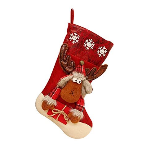 TianWlio Weihnachtsdekoration Weihnachtsmann Socken Süßigkeiten...
