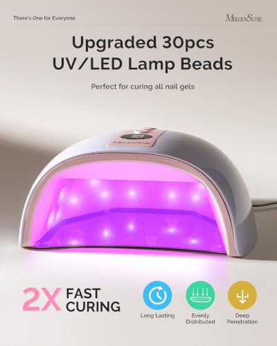 Image of MelodySusie P‑Plus30B UV Nail Lamp for Gels with 3 Timer Smart Sensor