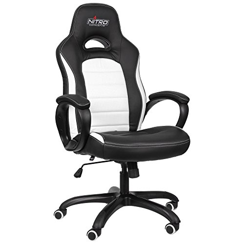 Preisvergleich Produktbild Nitro Concepts C80 Pure Gaming Stuhl - schwarz / weiß