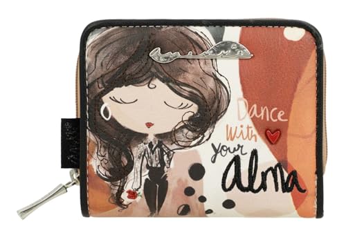 Billetero pequeño RFID Anekke Alma de mujer con tarjetero y monedero compacto de 10x9x2 cm