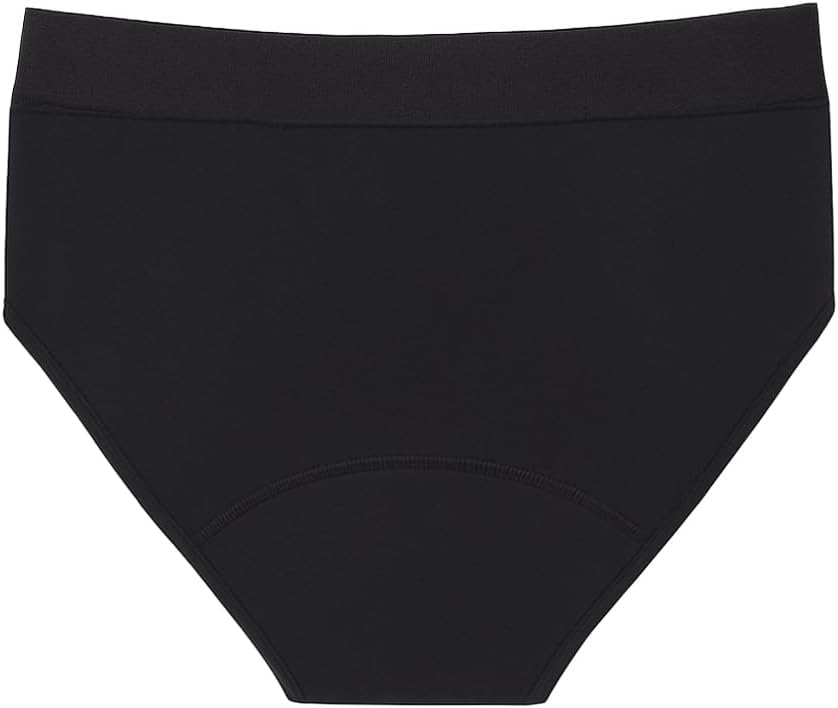 The Period Company Flow Stretch Bikini Absorbent Period Underwear for Women Heavy Flow — Leak Resistant Panties Women, Black - Image 7