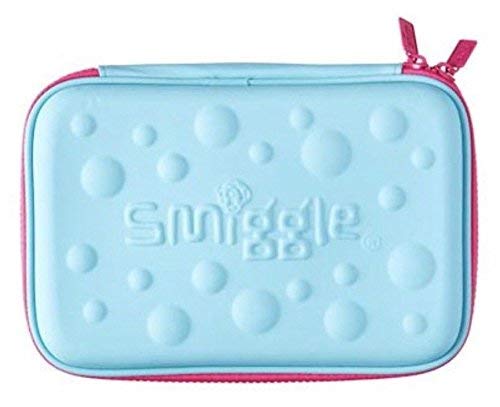 Smiggle Blue Bubble Hardtop Pencil Case With Lovely Pinky Zip - Main Image