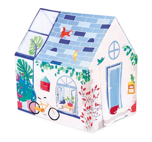 Ludi - Maison D'Intérieur - Dès 2 Ans - pour Faire comme Les Grands - Fenêtre, Filets D'Aération, Boîte Aux Lettres, Grande Porte - Structure Résistante...