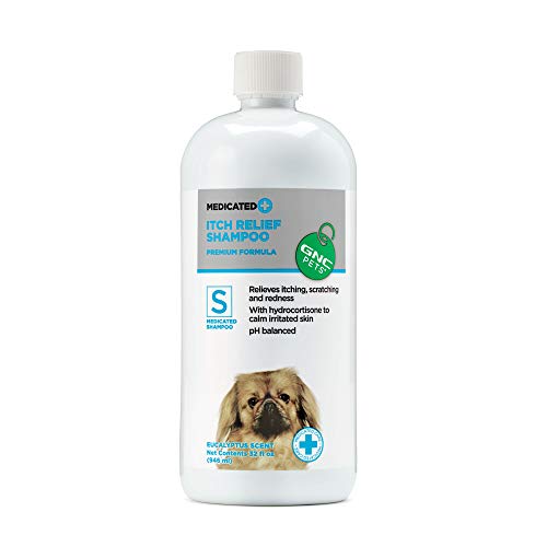 GNC Pets Medicated Itch Relief Shampoo for Dogs, 32 Ounces - Eucalyptus Scent | Medicated Dog Shampoo, Safe Shampoo for Dogs With Dry, Itchy, and Sensitive Skin