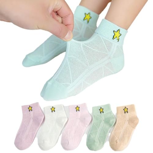 5 pairs - thin, fresh, cute, delicate and comfortable lace mesh socks for girls3