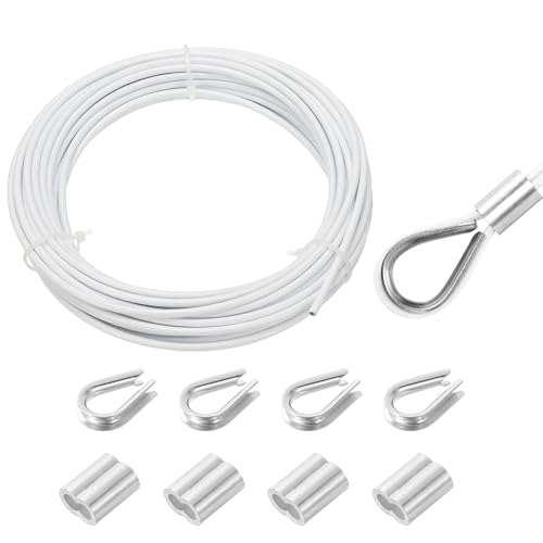 MECCANIXITY 33tB[g C[[v 304XeXX`[P[u 3mm(1/8C`) rj[R[eBO A~X[u4{Ǝwʂt 肷AfbLA݂艺AߗރCpAzCg 10m