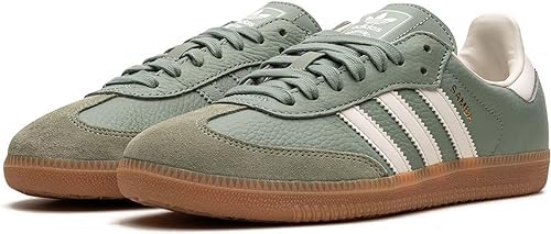 adidas Samba OG Zapatos Mujer, Silk Green/White/Gum, 10.5