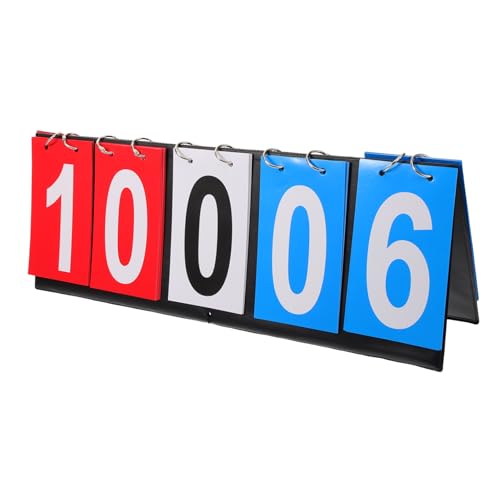 KOMBIUDA Flip Scoreboard for Basketball Tennis Football Durable Sports Scorekeeper with Smooth Edges Easy to Use for Games and Competitions Reliable and Portable Design