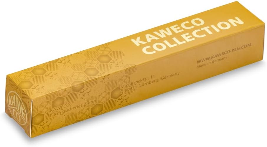 Kaweco COLLECTION Fountain Pen Honey I Premium Fountain Pen with Steel Nib for Ink Cartridges in Yellow I Exclusive Pen 13 cm I Nib: F (Fine)