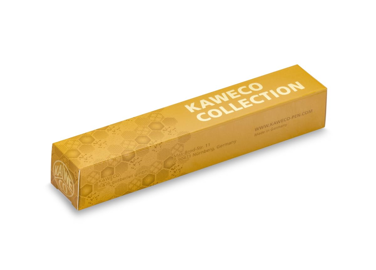 Kaweco Collection Honey I Stylo plume premium avec pointe en acier pour cartouches d'encre Jaune I Stylo exclusif 13 cm Plume F (fine)