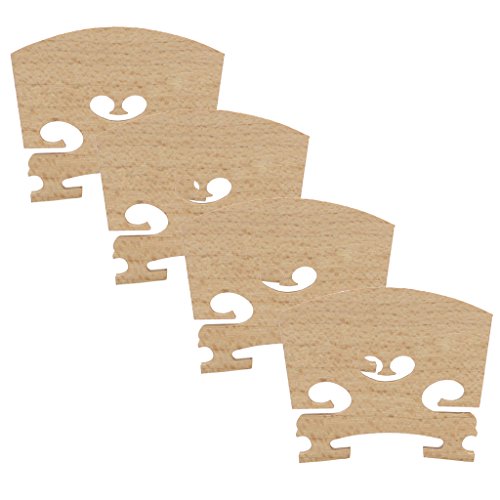 perfeclan Robuuste 4 x Aged Maple Violin Bridge inzetstuk voor 1/2 viool reserveonderdelen - Image 8