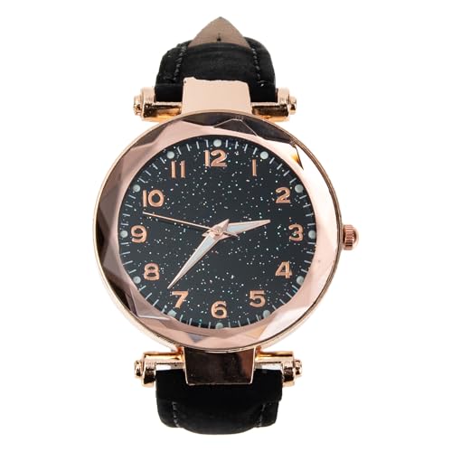 NIYANGLE Reloj Mujer Elegante Correa de Cuero Mate Resistente y Esfera Digital de Estilo Moderno para Reuniones y Salidas