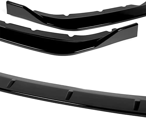 3PCS Front Bumper Lip Kit fit for compatible with 2016-2018 Nissan Altima Sedan, STP-Sport Style Splitter Trim Protection Spoiler, Air-Dam-Chin-Diffuser (Painted Black)