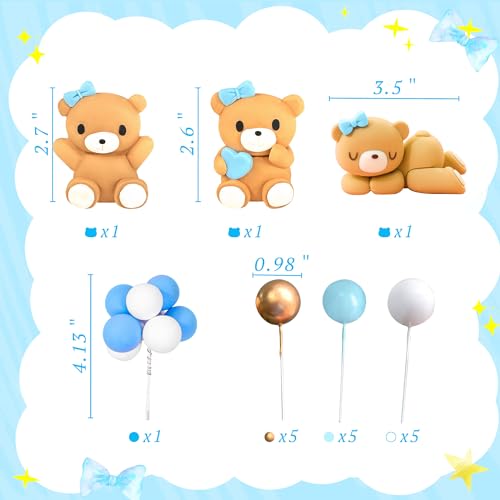 JeVenis Decorazione per torta di lusso blu grande