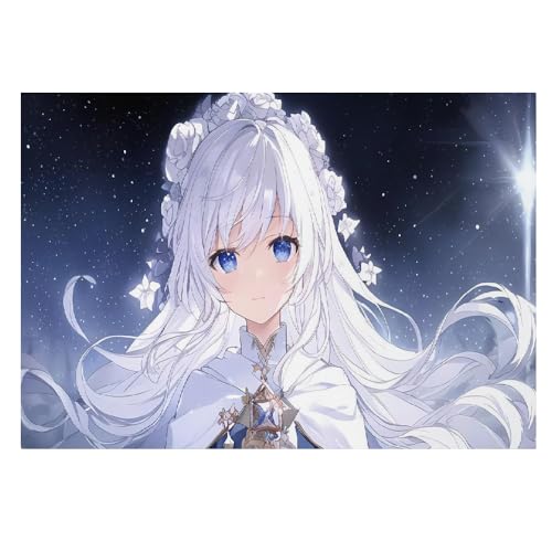 Lienzo decorativo LIAZLIUT de anime con diseño de niña para pared en formato de 40 x 60 cm