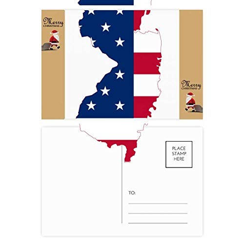 Cartes postales drapeau américain lot de 20 en carton rigide épais