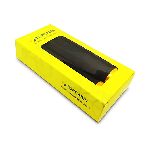 Image of TOPCABIN Ergonomic Bike Grips - Widen Holding Rubber Grips with Aluminum LockGrips for Mountain & Road Bikes