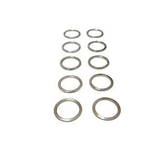 10 Pack Diamond Blades Adapter Bushings Steel 1" to 20mm for chop saws
