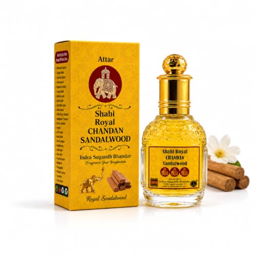 Image of INDRA SUGANDH BHANDAR World Best Sandal Shahi Royal Chandan Attar for Men, 25 ml