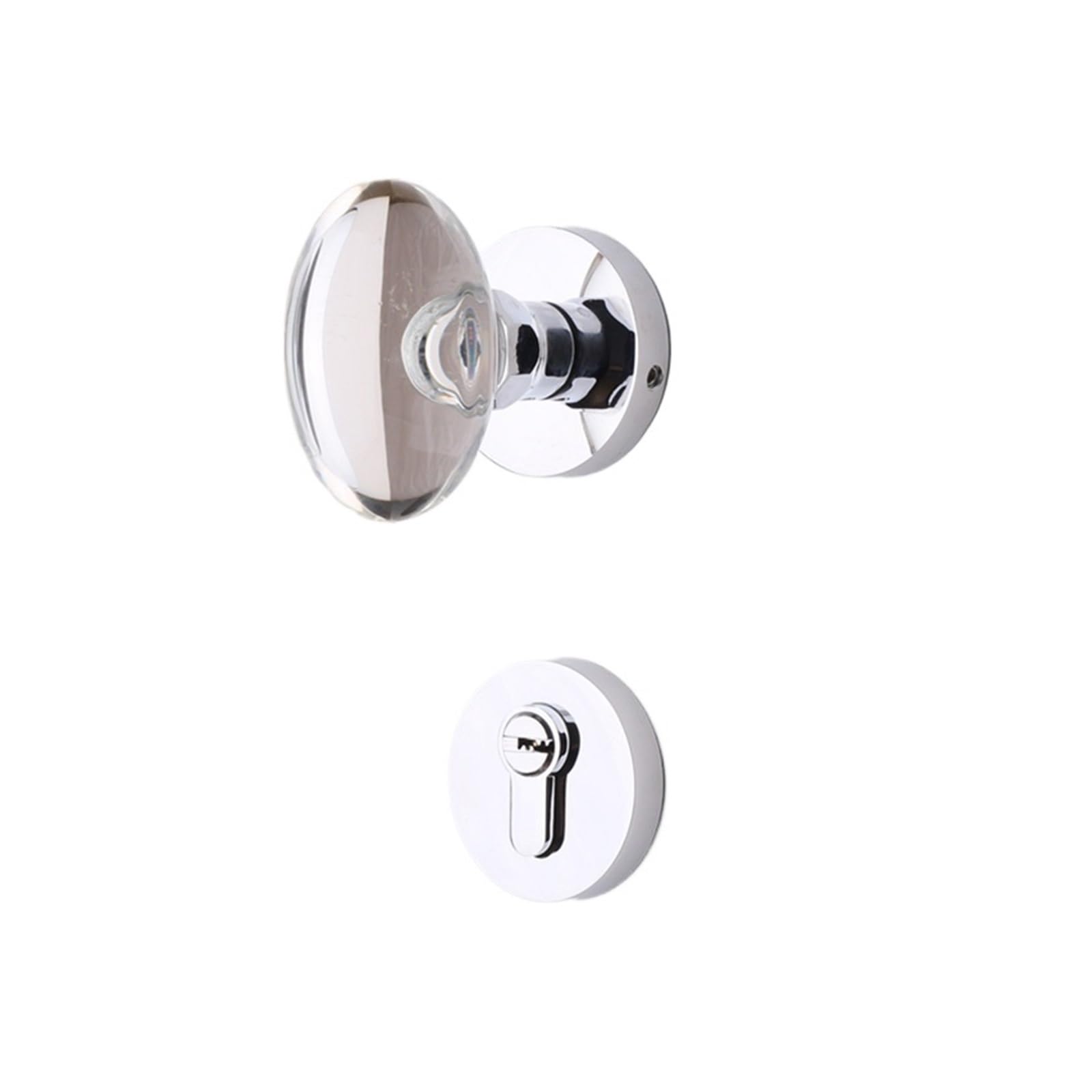 Serrure en cristal et chrome pour apporter de la lumière à votre intérieur