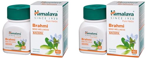 Himalaya Wellness Brahmi, 60 Tablets | Pure Herbs for Mind Wellness | Helps Improves Alertness (Pack of 2) (B0CBKJXDCH) Amazon Price History, Amazon Price Tracker