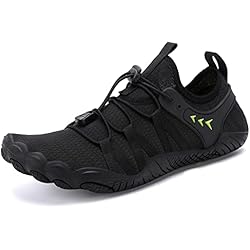 Calzado Para Pescar Zapatos de Agua para Hombre y Mujer Zapatos de Playa Zapatos de natación de Secado rápido Zapatos de Surf Descalzos Deportes Acuáticos para Mar Río Aqua Calzado de Natación Unisex Negro EU42