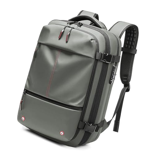 Bewinner Vakuum Rucksack – Wasserabweisender Erweiterbarer 60L mit Vakuum Kompression, Anti Diebstahl Vacuum Backpack für Reisen (GRÜN)