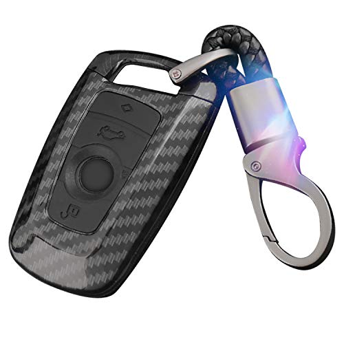 WinPower Autoschlüssel Schutzhülle mit Schlüsselbund Schlüsselhülle Autoschlüssel Anhänger 4 Tasten für 1/3/4/5/6/7 Serie,X3 (F25),X4 (F26),M3/M4/M5/M6/GT3/GT5