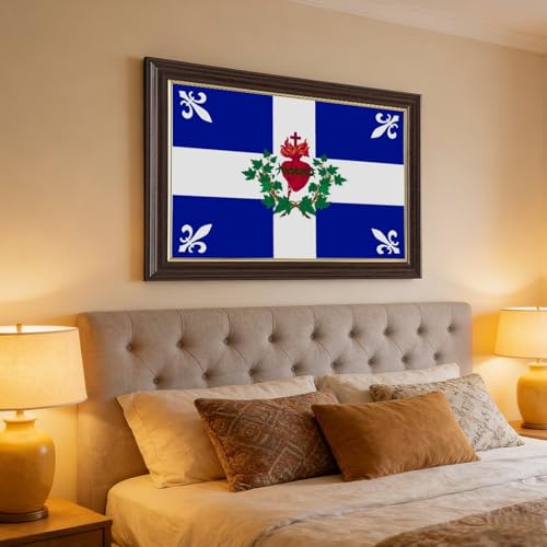 Drapeau du Sacré-Cœur impression sur toile haute définition grand format