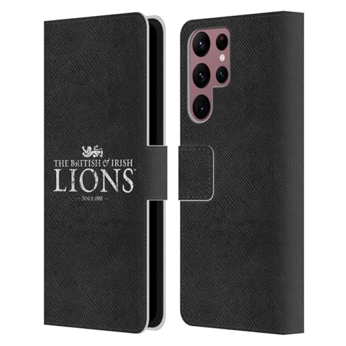Étui portefeuille Samsung S22 Ultra 5G Lions Britanniques housse de protection cuir avec fentes