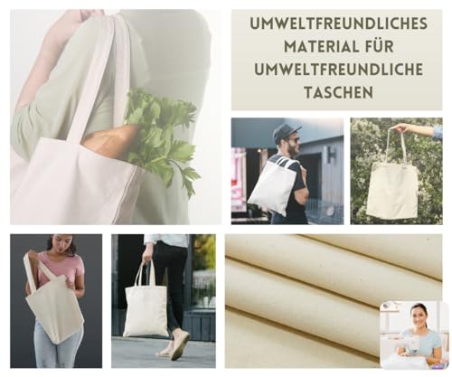 Solvera_Ltd Baumwollstoff Meterware Natur Reiner BioBaumwolle Stoff - Dekostoff zum Nähen, Canvas Baumwolltuch, modische Muster, Nähstoffe (1m 1 Stück)