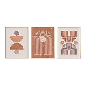 Boho Poster Schilderij Geometrie Grafische Wall Art Abstract Canvas Schilderij Nordic Lijntekening Vintage Foto Home Decor 20x30cmx3 Frameloze