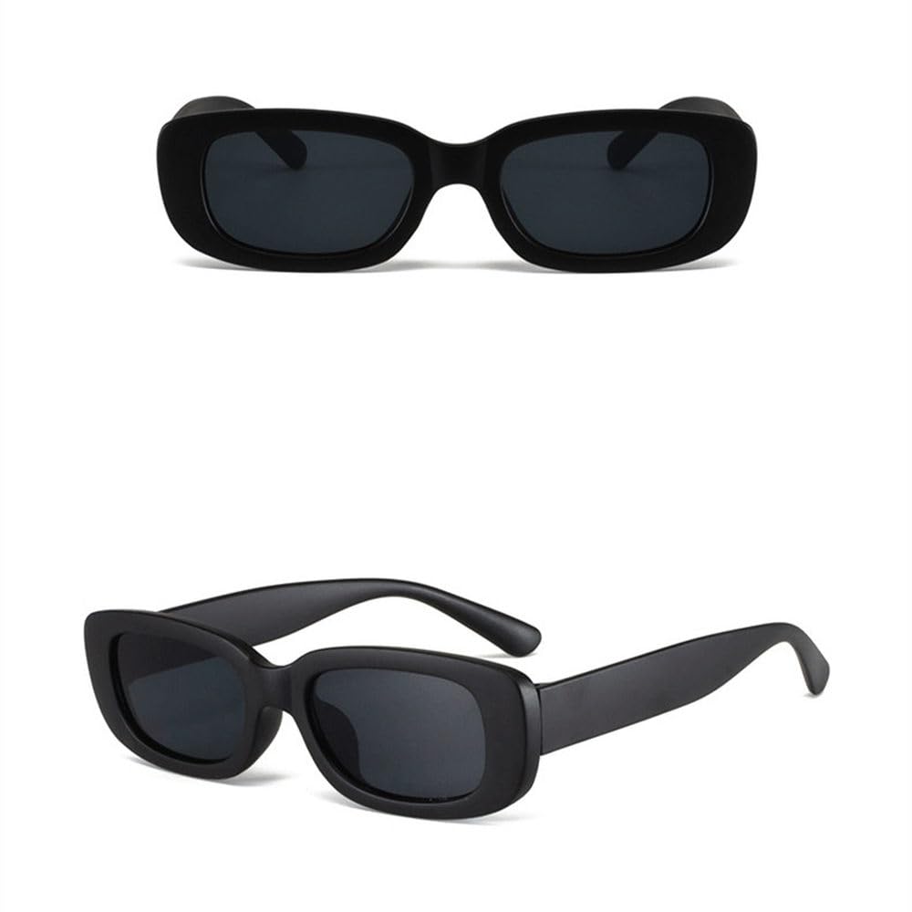 Lindos lentes de sol rectangulares esmerilados UV400 para exteriores, para niñas y niños, lentes de sol clásicos para niños