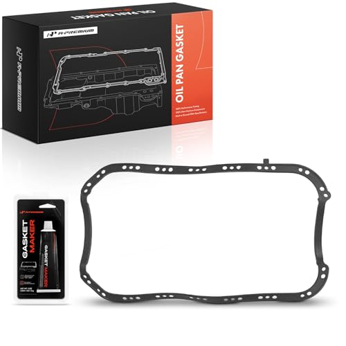 A-Premium 1.6L 1.7L Engine Oil Pan Gasket Set with Gasket Maker Compatible with Honda Civic 1996-2005 Civic del Sol 1996-1997