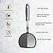 Silicone Pancake Spatula Turner with Lengthened Handle, Heat Resistant Cooking Spatulas for Nonstick Cookware, Large Flexible Kitchen Utensils BPA Free Rubber Flipper for Egg, Pancake, Fish, Burger