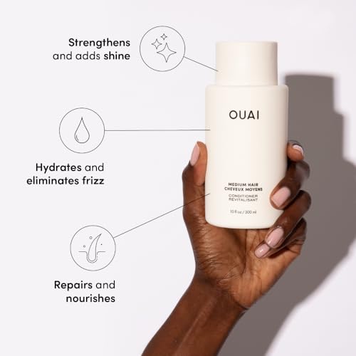 OUAI Medium Hair Shampoo & Conditioner Set, Travel Size - Hydrating Shampoo & Conditioner - With Coconut Oil, Babassu, Kumquat Extract & Keratin - Sulfate, Paraben & Phthalate Free (3 Oz) - Image 5