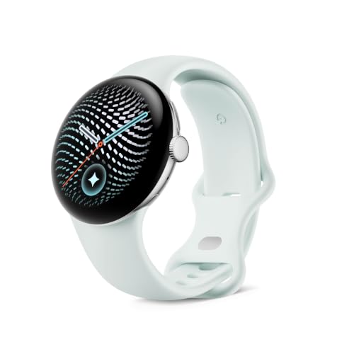 Google Pixel Watch 5 (41 mm) - Smartwatch - Silver Case/Fog Band, Wi-Fi