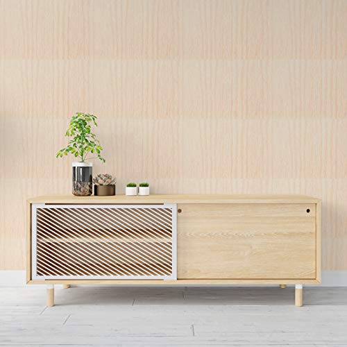 Image of DWELLSINDIA Wooden Self Adhesive Wallpaper Peel & Stick, Waterproof, Scratch Resistant, Laminated (41cm x 244cm,Wood, Beige)