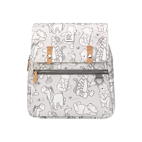 Image of Petunia Pickle Bottom Meta Mini Backpack | Diaper Bag Backpack for Parents | Stylish Bag and Organizer | Compact Backpack for On The Go Moms and Dads | Disney's Playful Pooh