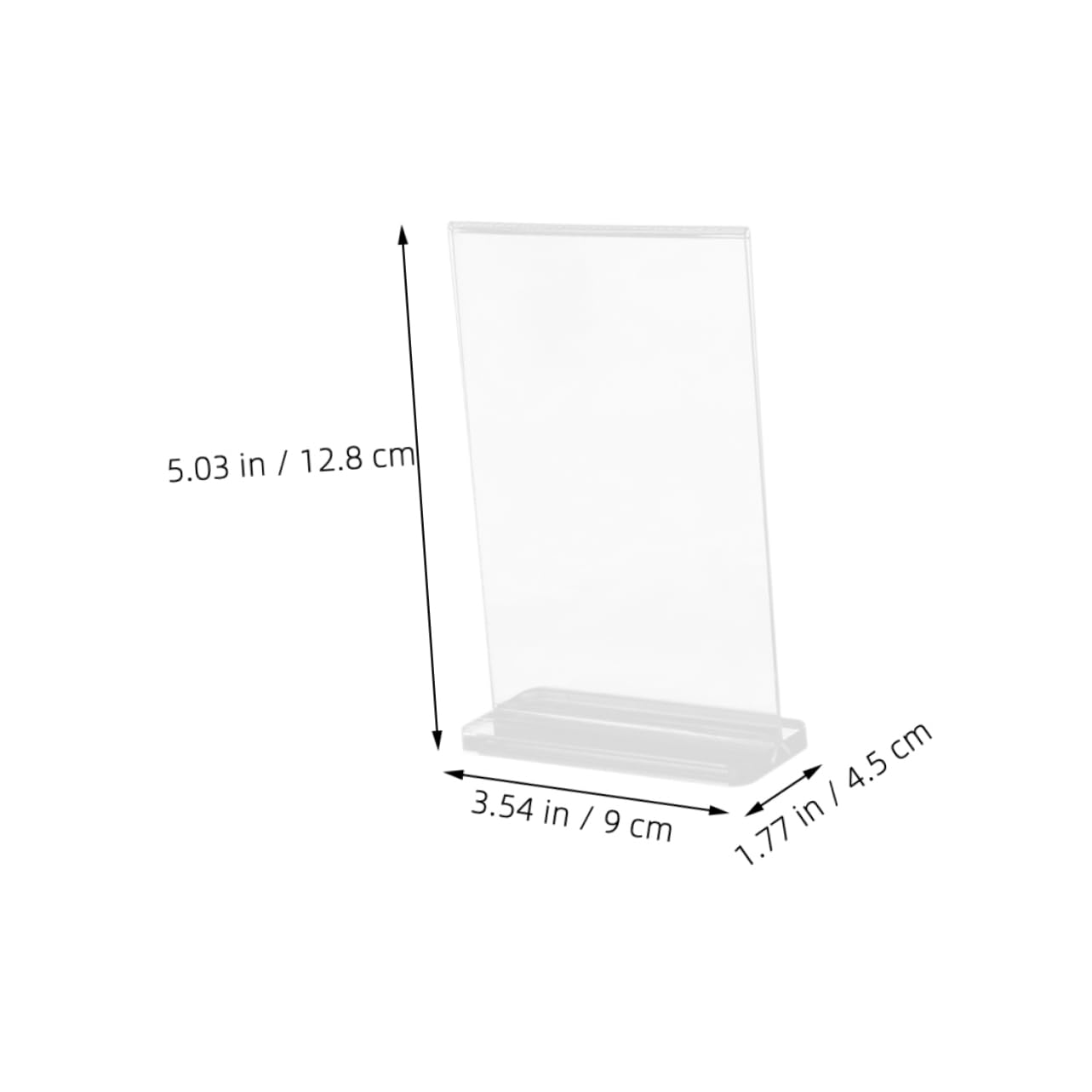 FUNOMOCYA 6pcs Display Stand Desktop Sign Holder Stands for Display Clear Display Sign Holders Vertical Sign Holder Table Menu Stand Menu Paper Holder Menu Sign Holder Transparent Acrylic