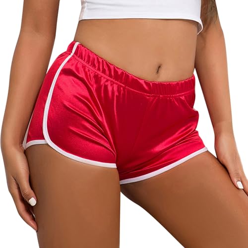 Short femme rétro pour sport et yoga au style décontracté