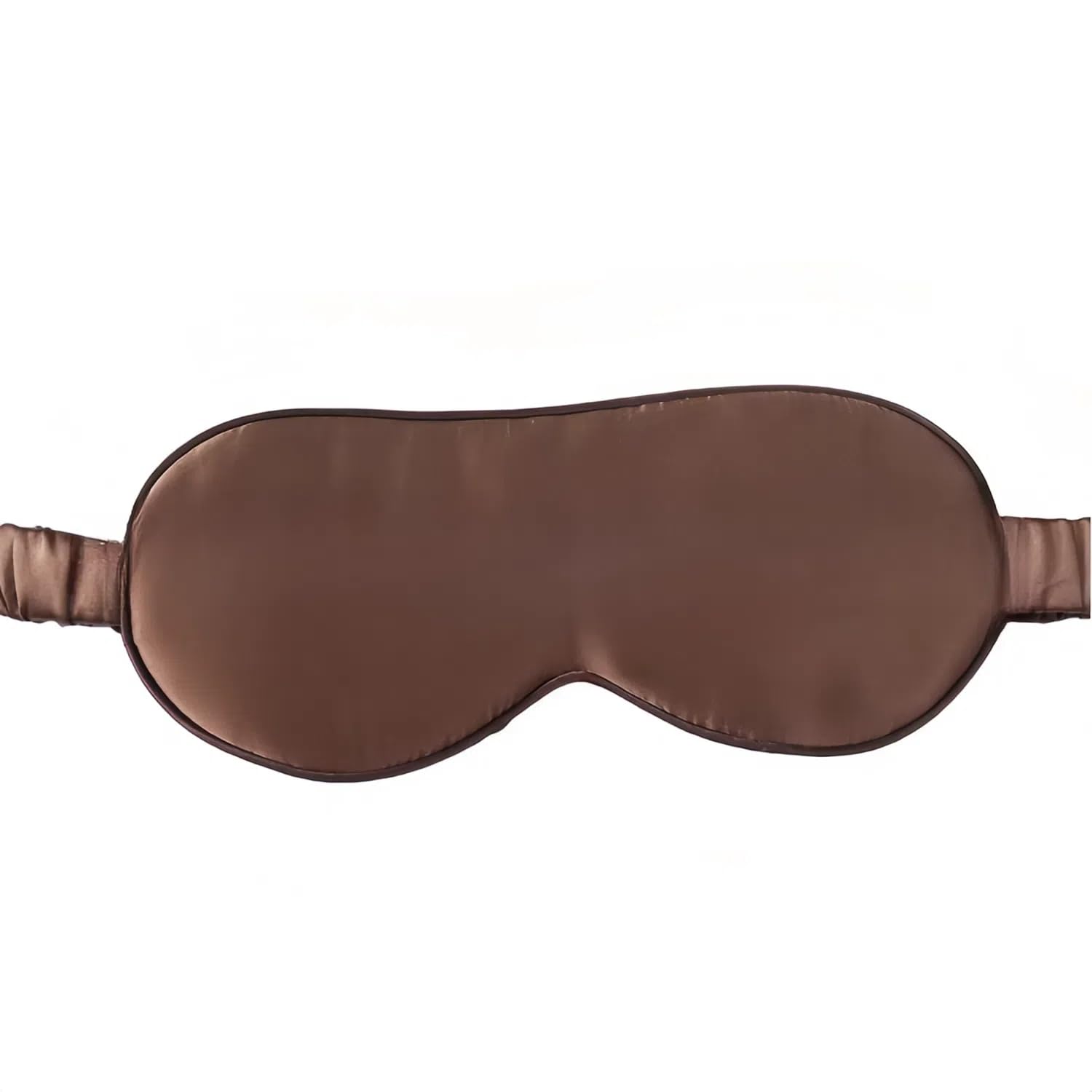 LOHAS Home 100% Nature Double-Sided Mulberry Silk Shading Eye Mask with Silk Strap, Coffee